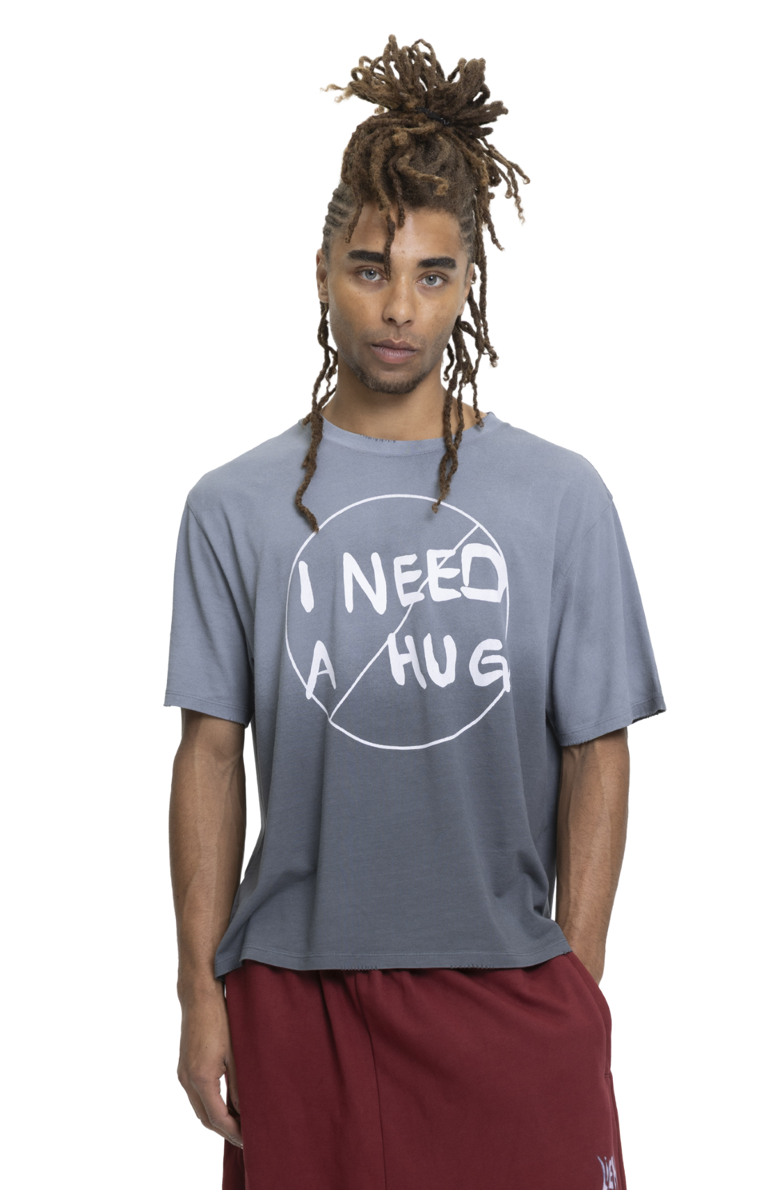 I Don't Need a Hug Tee Grey – Liem Homme