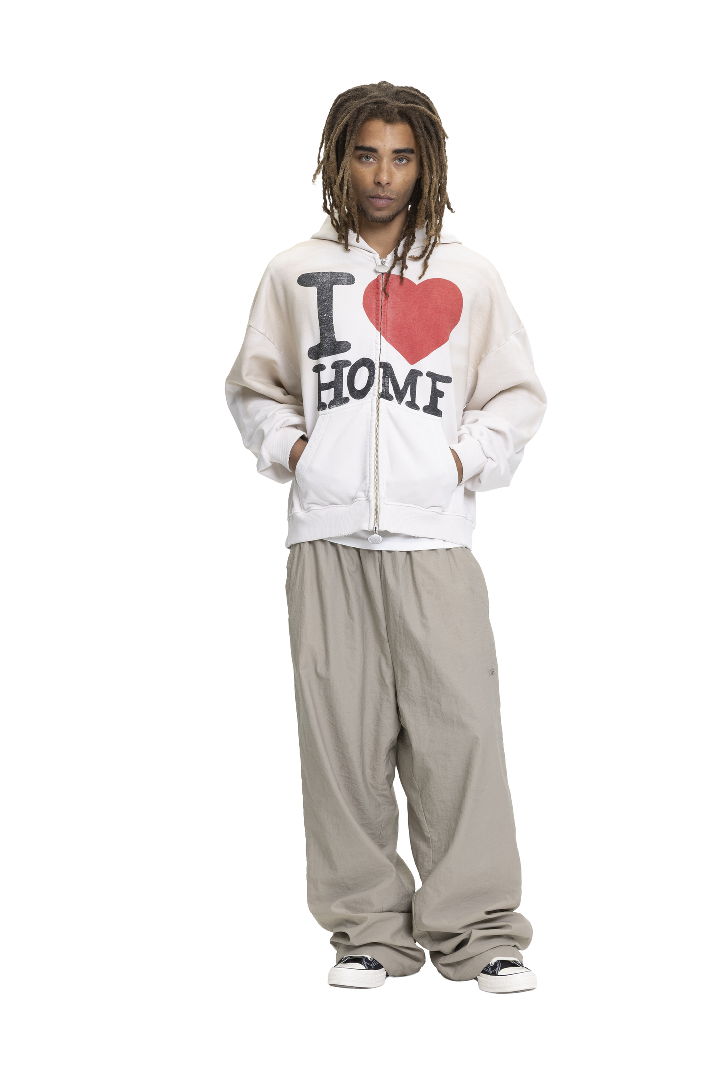 Nylon Pants Beige