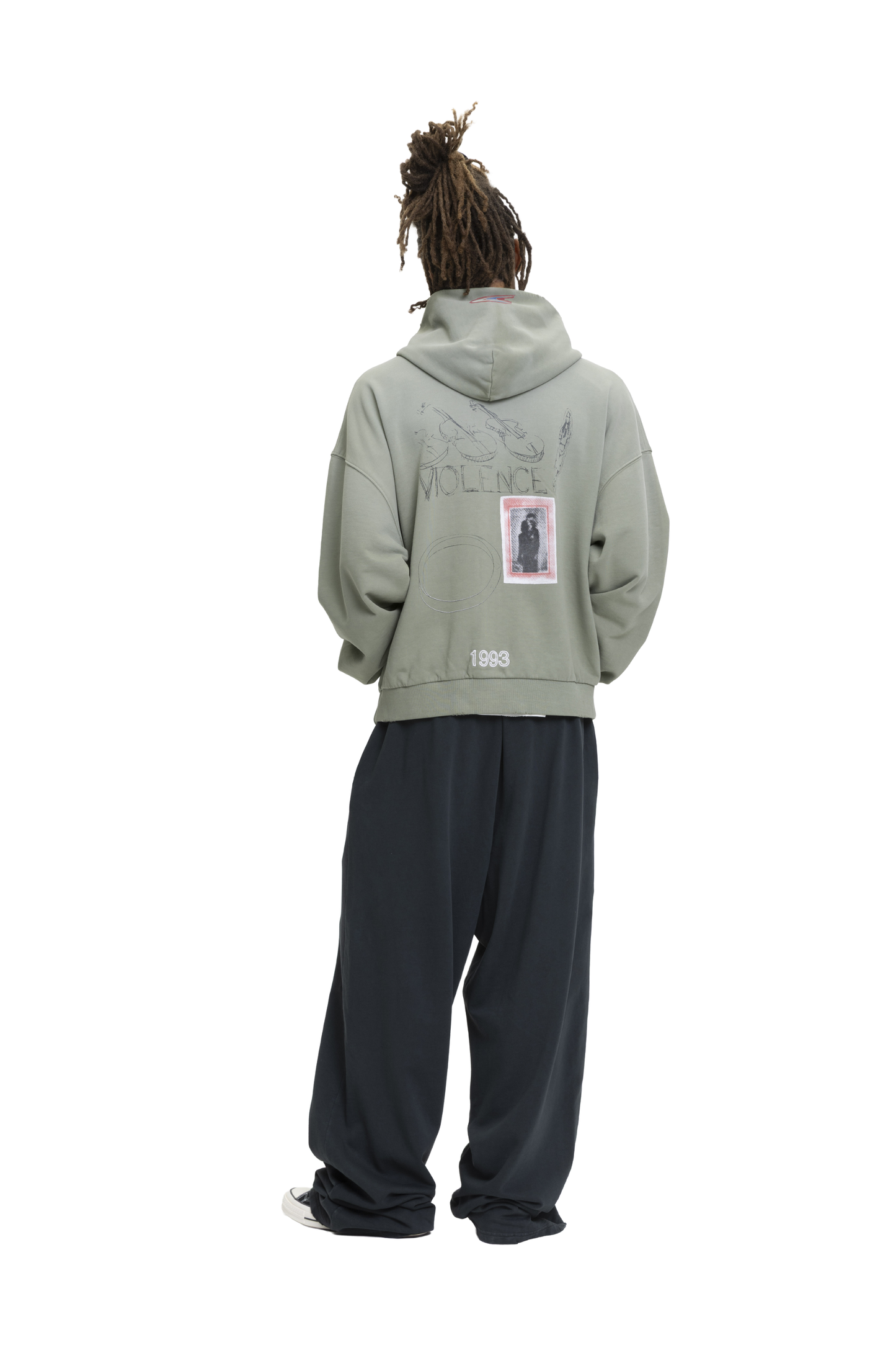 Violence Zip-Hoodie Olive