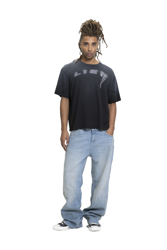 Liem Rhinestone Tee Black