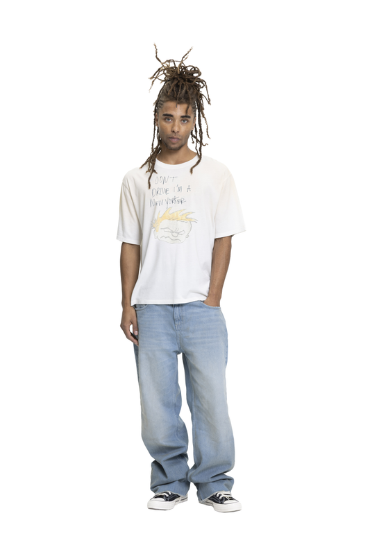 New Yorker Tee Ecru
