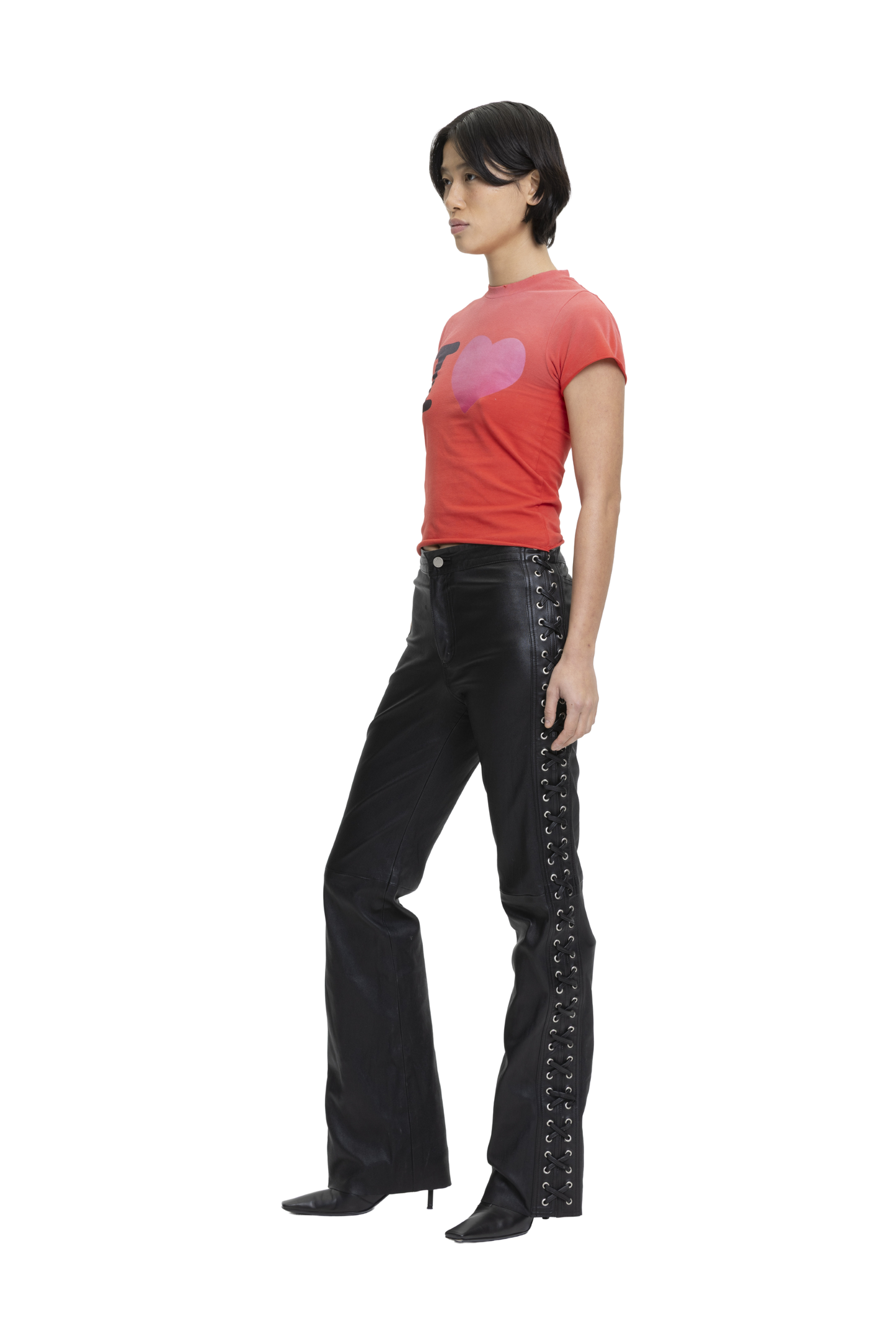 I <3 LIEM Cut-Off Tee Red