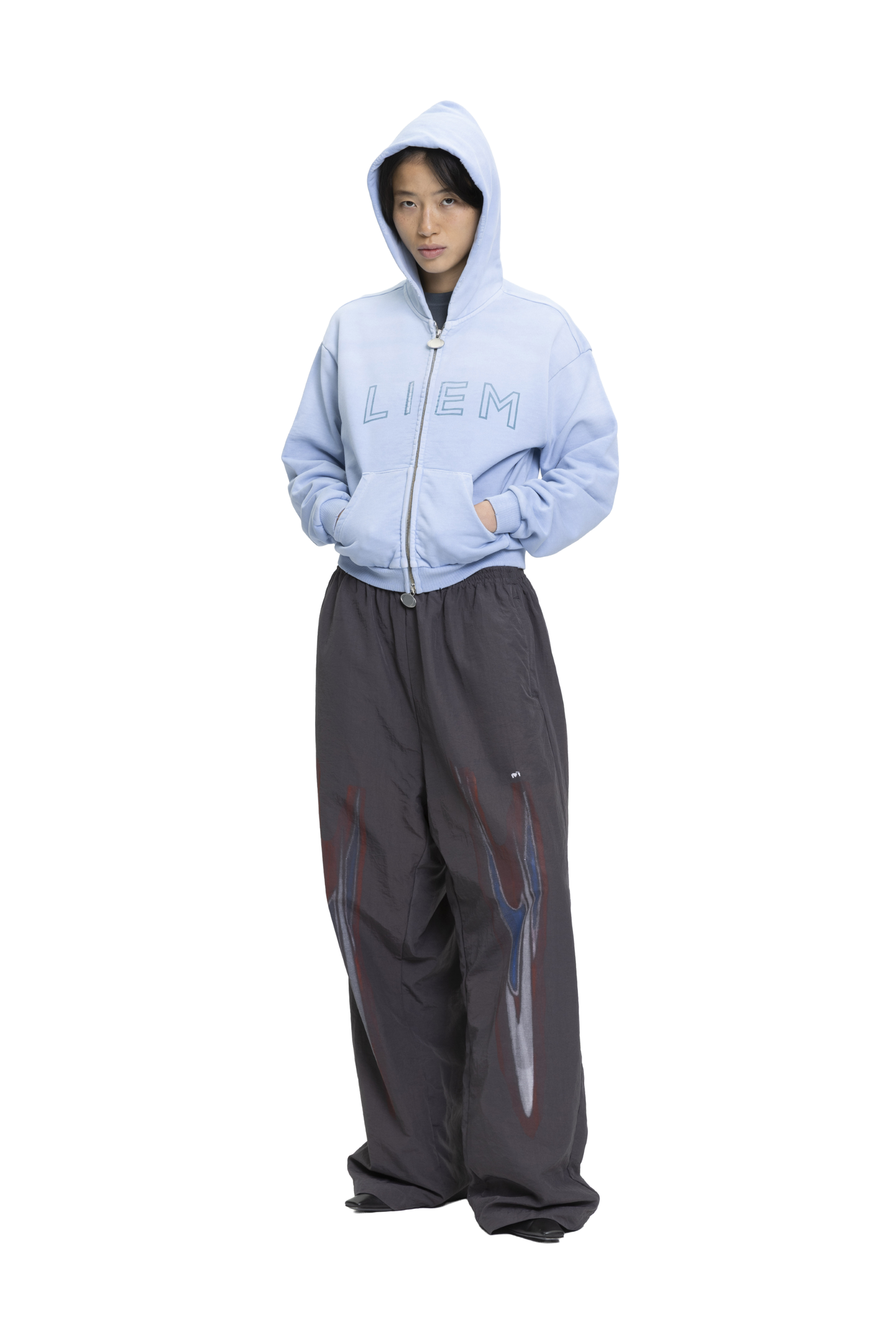 Rocket Zip-Hoodie Baby Blue