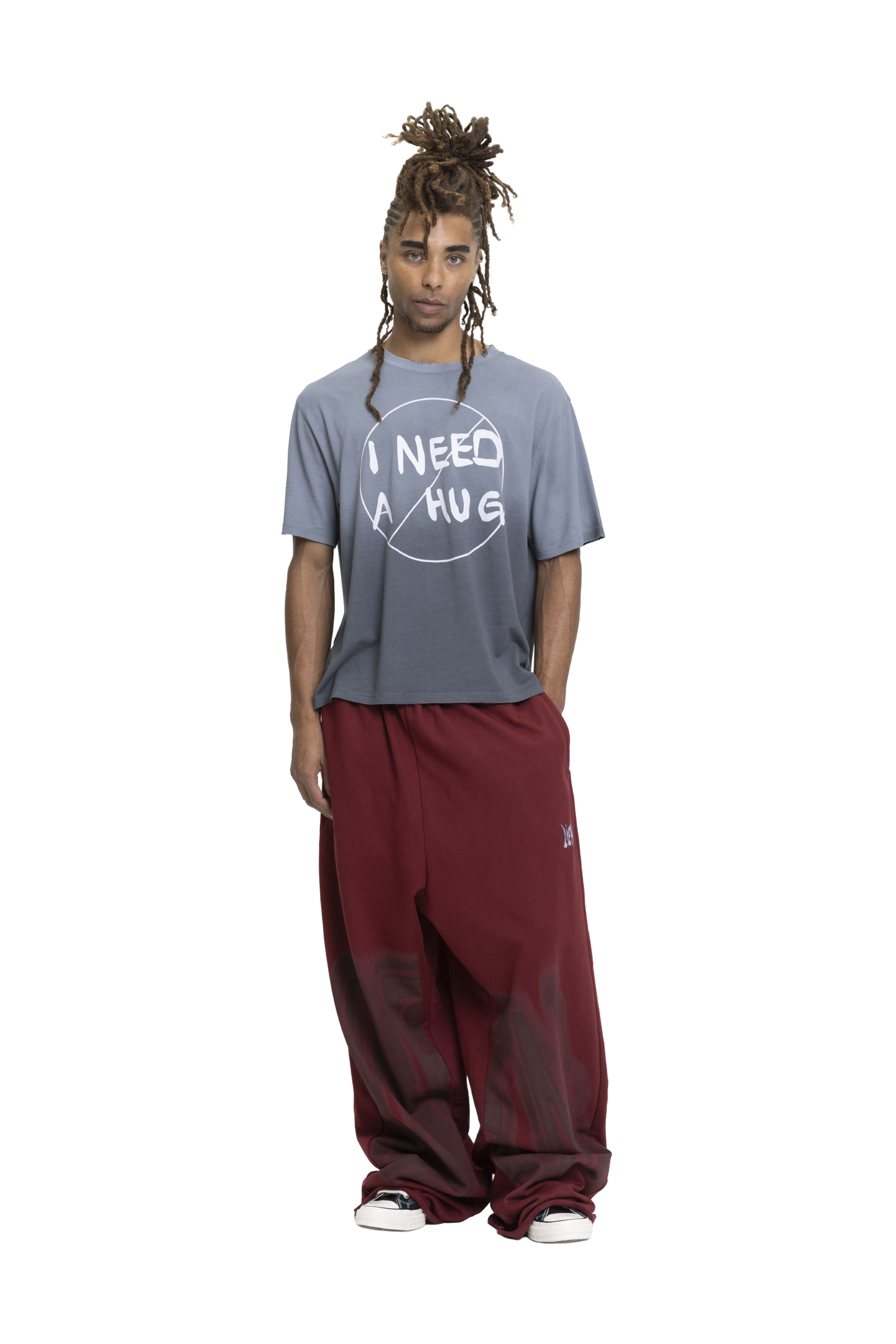 I Don’t Need a Hug Tee Grey