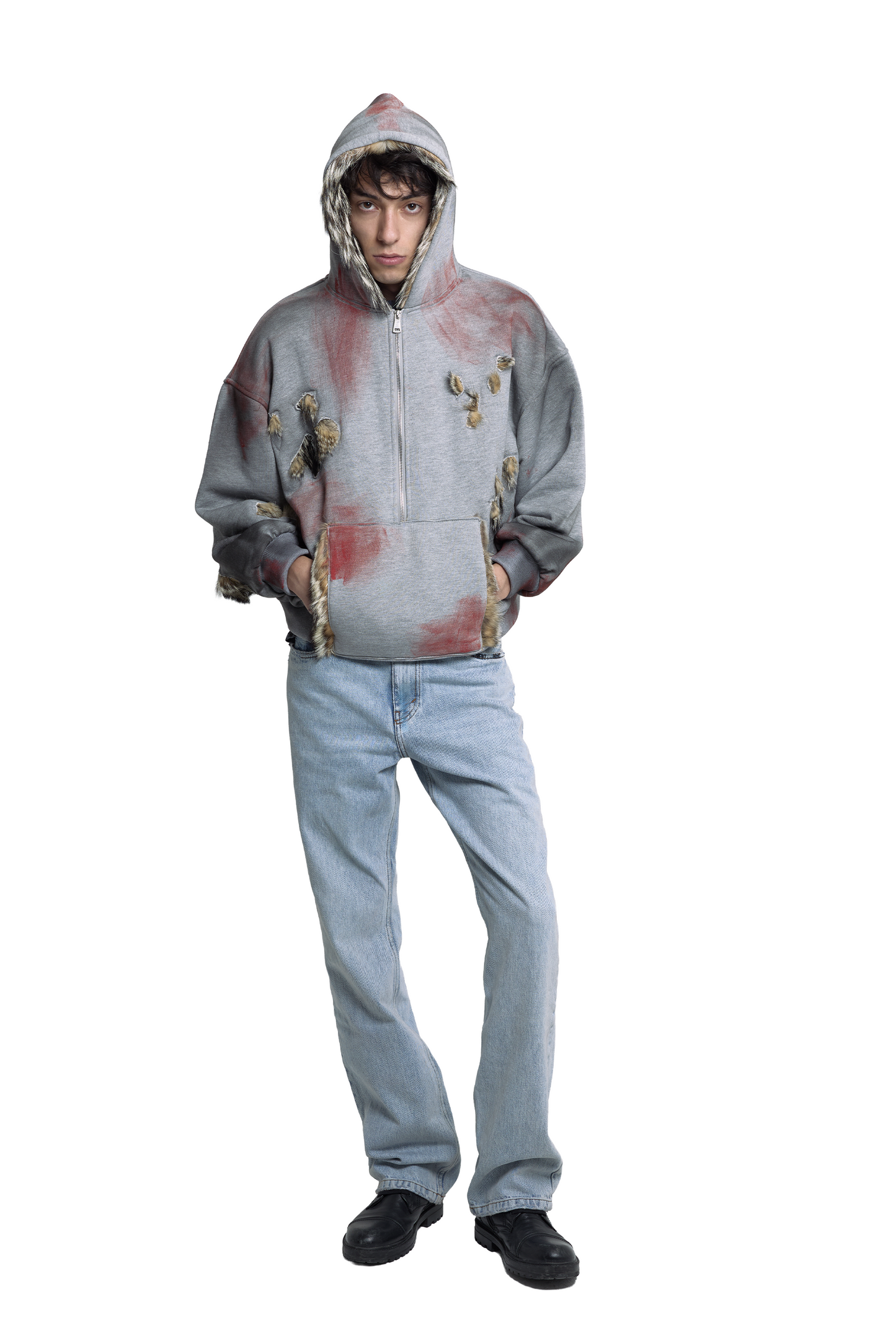 Coyote 3/4 Zip Hoodie