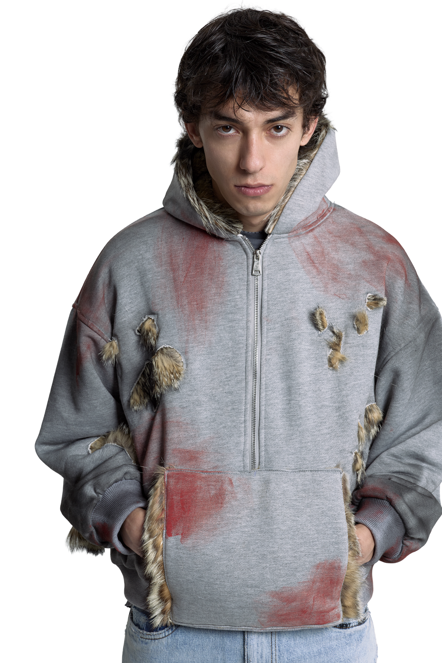 Coyote 3/4 Zip Hoodie