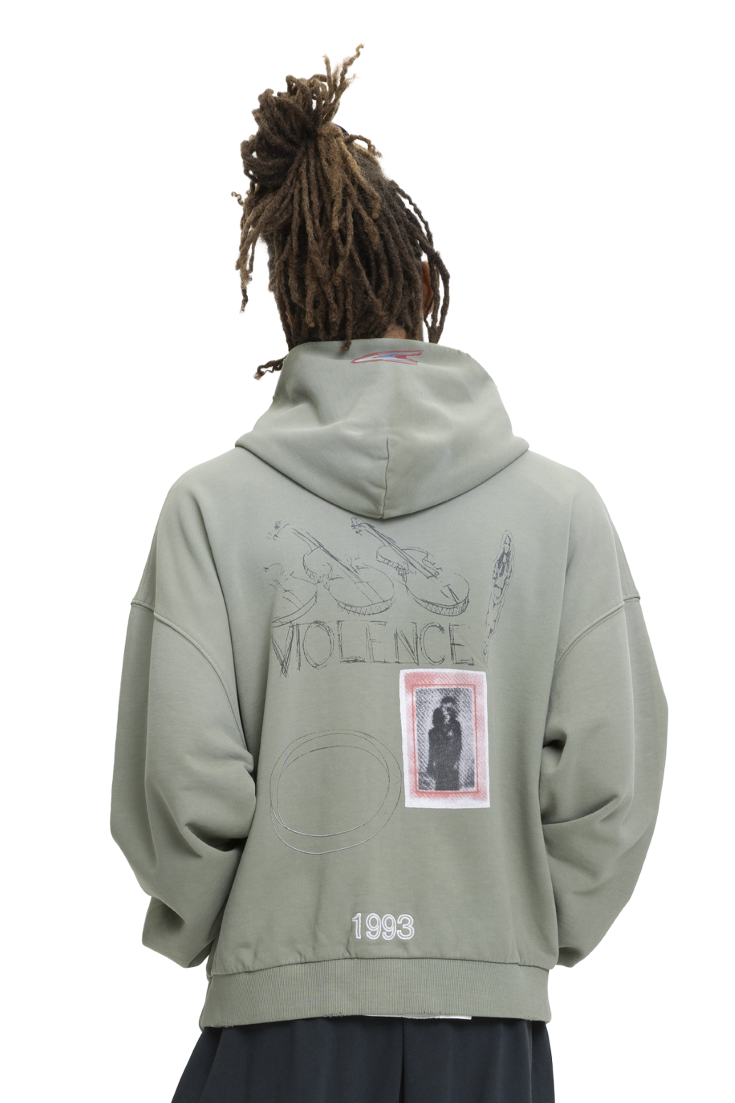Violence Zip-Hoodie Olive